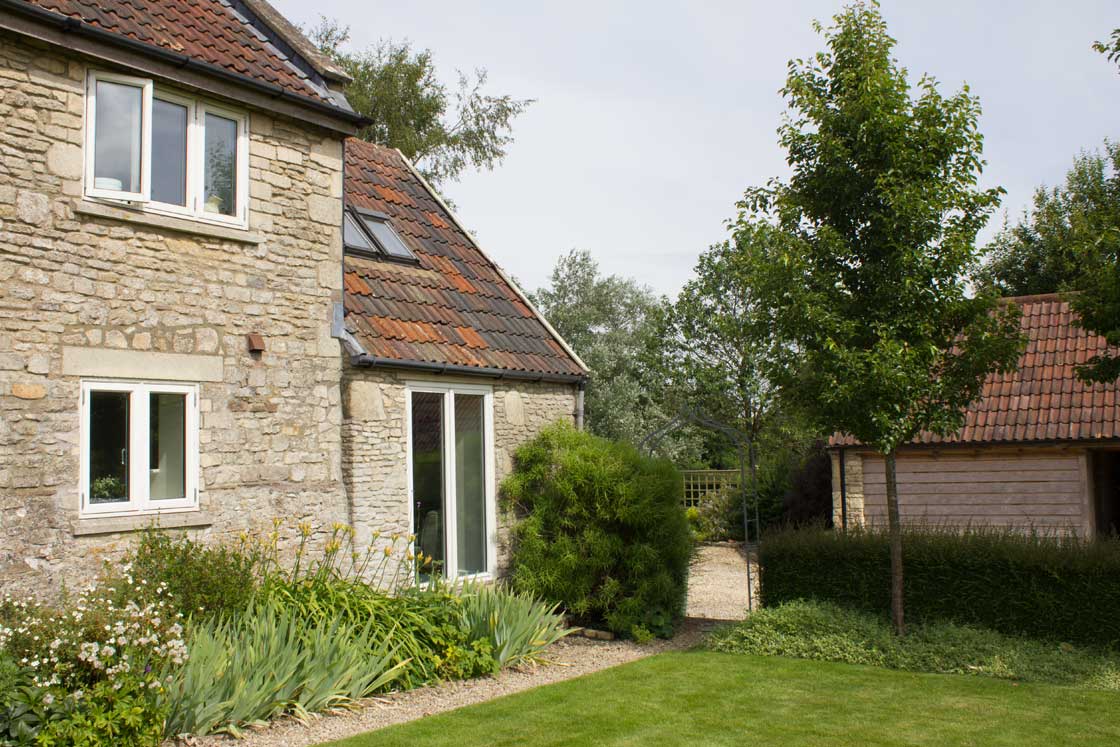 The studio as seen from the garden